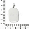 304 Stainless Steel Pendants STAS-C101-08P-01-3