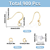 300Pcs Brass Earring Wire KK-SC0004-84G-2