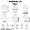 DIY Round Glass & Brass Bottle Pendant Making Kits DIY-CA0006-75-2