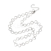 304 Stainless Steel 8MM Ring Link Chain Necklaces NJEW-P343-01B-P-4