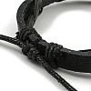 Adjustable PU Leather & Waxed Braided Cord Bracelets BJEW-F468-15-4
