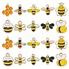 50Pcs 10 Styles Zinc Alloy Enamel Charms ENAM-CJ0003-87-1