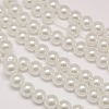 Eco-Friendly Dyed Glass Pearl Round Bead Strands X-HY-A002-10mm-RB001-1