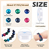 DIY Natural Tiger Eye Beaded Bracelet/Necklaces Making Kit DIY-TA0012-65-3