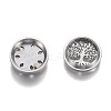 304 Stainless Steel Diffuser Locket Aromatherapy Essential Oil AJEW-N025-03P-3
