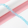 Transparent Glass Beads Strand GLAA-F112-02F-3