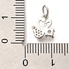 Rack Plating Brass Micro Pave Cubic Zirconia Charms KK-H508-31P-3
