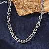 Tarnish Resistant 304 Stainless Steel Cable Chain Bracelets BJEW-M188-06-4