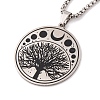 304 Stainless Steel Enamel Necklaces NJEW-Q338-05P-3