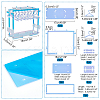 Opaque Acrylic Earring Display Stands EDIS-WH0035-19C-2