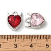 Heart Rack Plating Alloy Charms FIND-I039-29P-3