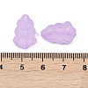 Frosted Transparent Acrylic Beads OACR-P029-04B-02-3