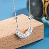 Brass Multiple Ring Pendant Necklaces for Women WG22367-01-2