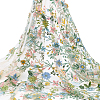 Flower Pattern Polyester Lace Fabic DIY-WH0061-019A-1