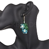 Acrylic Flower Dangle Earrings EJEW-MZ00588-5