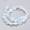 Flat Round Opalite Beads Strands G-S110-25-2