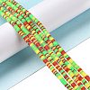 Handmade Polymer Clay Beads Strands CLAY-R089-3mm-016-2