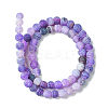 Natural Weathered Agate Beads Strands X-G-G589-6mm-06-5