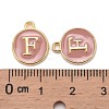 Golden Plated Alloy Enamel Charms ENAM-S118-07F-3