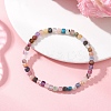 Natural Mixed Gemstone Beaded Stretch Bracelets for Women BJEW-JB13335-01-1