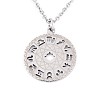 Non-Tarnish 201 Stainless Steel Pendant Necklaces NJEW-T009-JN139-40-1-1