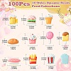 100Pcs 10 Styles Opaque Resin Imitation Food Cabochons RESI-CJ0003-64-2