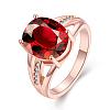 Vogue Design Oval Brass Cubic Zirconia Engagement Rings RJEW-BB02658-B-8RG-1