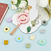 40Pcs 20 Styles Food Grade Eco-Friendly Focal Silicone Beads SIL-SC0002-15-4
