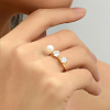 Simple Style Brass Pave Cubic Zirconia Open Rings IO7806-4
