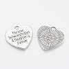 Tibetan Style Alloy Quote Pendants LS-X-TIBE-Q085-04AS-LF-2