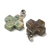 Natural Indian Agate Pendants G-Z067-06P-08-3