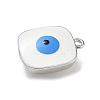 Rack Plating Brass Enamel Charms KK-G515-22P-3