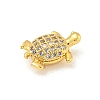 Rack Plating Brass Micro Pave Clear Cubic Zirconia Beads KK-P277-30G-2
