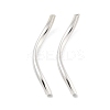 Brass Twist Tube Beads KK-B120-02C-S-1