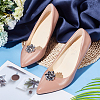 2Pcs Platinum Alloy Shoe Buckle Clips ALRI-FG0001-04A-4