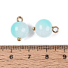 Alloy Glass Pendants GLAA-P080-03G-04-3