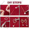 DIY Imitation Pearl Earring Making Kit DIY-SC0019-31-4