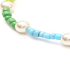 Glass Seed & Glass Pearl Beaded Necklace for Girl Women X1-NJEW-TA00007-4