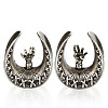 U-Shaped Brass and Alloy Ear Tunnels FS-WG0A997-04-1