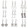 Tibetan Style Alloy Dangle Earrings EJEW-JE06488-3