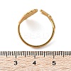 304 Stainless Steel Starfish & Shell Open Cuff Rings for Women LS-RJEW-C095-09G-5