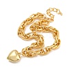 Heart Pendant Necklace LS-NJEW-K261-03G-3