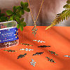 40Pcs 4 Colors Snake Alloy Pendants TIBEP-SC0001-82-4
