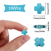 100Pcs Synthetic Turquoise Dyed Beads TURQ-SC0001-27-2