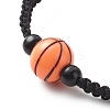Acrylic Braided Bead Bracelet BJEW-JB08552-01-4
