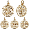 10Pcs Rack Plating Brass Pendants KK-BBC0017-16-1
