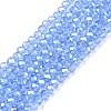 Electroplate Glass Beads Strands EGLA-A044-T1mm-A14-1