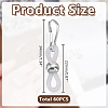 60Pcs Silicone Zipper Pulls HJEW-WH00154-3