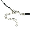 Tibetan Style Alloy Cross Pendant Necklaces NJEW-JN04555-5