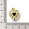 Rack Plating Brass with Cubic Zirconia Pendants KK-Z086-15G-02-3